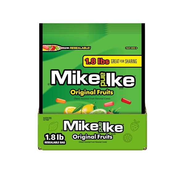 Mike & Ike Mike and Ike 28.8 oz. Original Fruits Stand Up Bag, PK6 7097049460